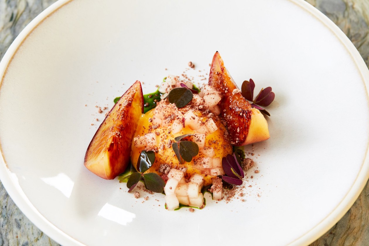 Peach dessert