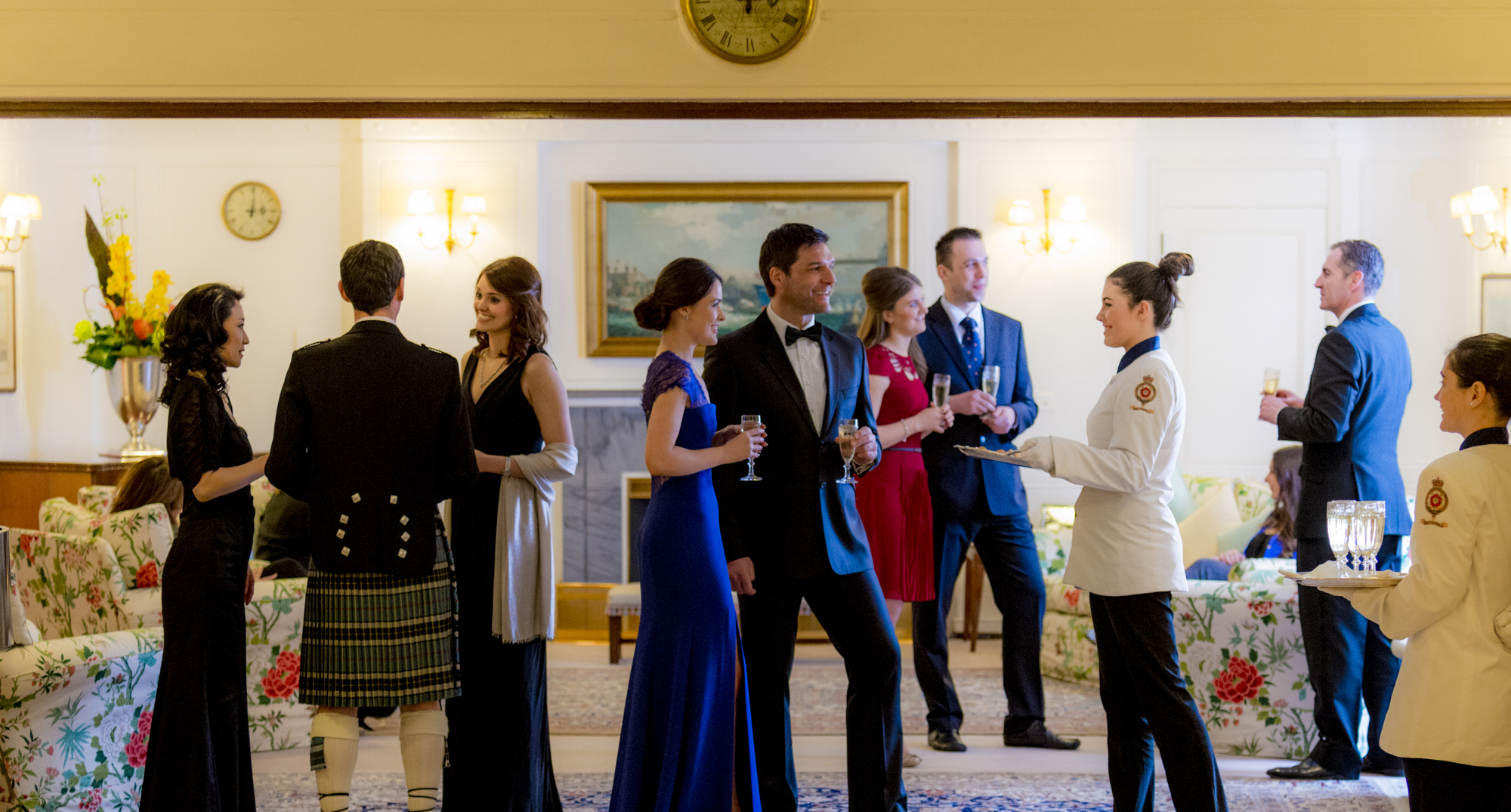 Drinks Reception in Drawing Room