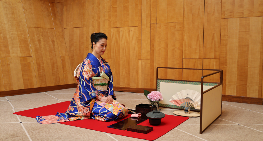 Woman in kimono